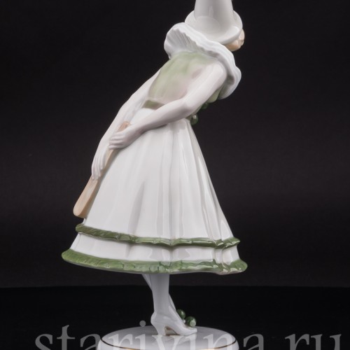 Старинная фигурка из фарфора Пьеретта, Fraureuth, Германия, нач. 20 в.
