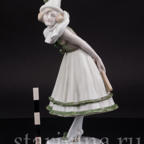 Старинная фигурка из фарфора Пьеретта, Fraureuth, Германия, нач. 20 в.
