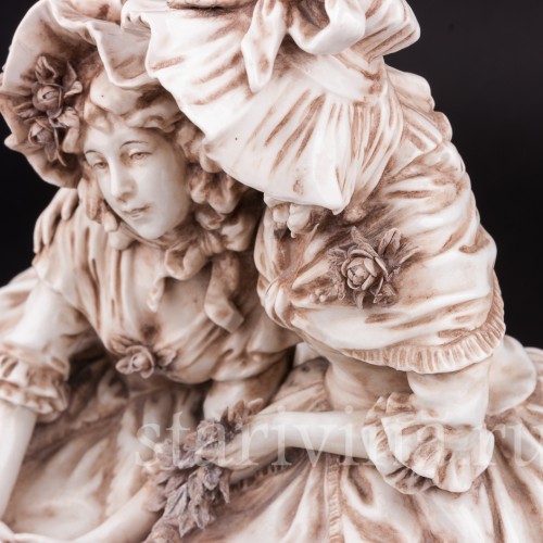 Фарфоровая композиция Сердечный разговор, Ernst Bohne Sohne, Германия, нач. 20 в.