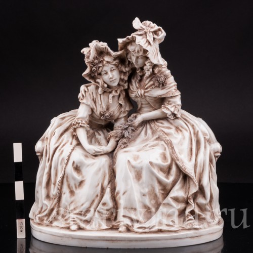 Фарфоровая композиция Сердечный разговор, Ernst Bohne Sohne, Германия, нач. 20 в.