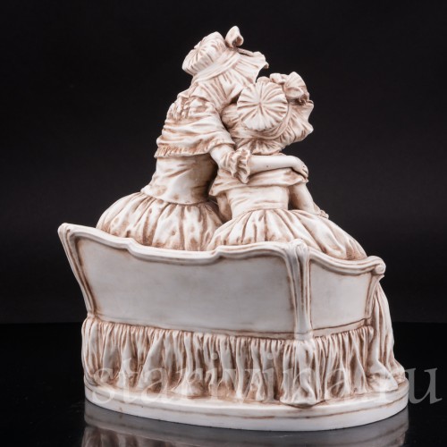 Фарфоровая композиция Сердечный разговор, Ernst Bohne Sohne, Германия, нач. 20 в.