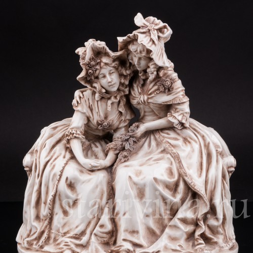 Фарфоровая композиция Сердечный разговор, Ernst Bohne Sohne, Германия, нач. 20 в.