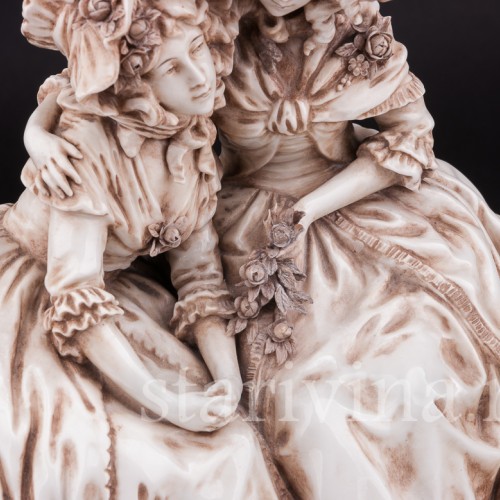 Фарфоровая композиция Сердечный разговор, Ernst Bohne Sohne, Германия, нач. 20 в.