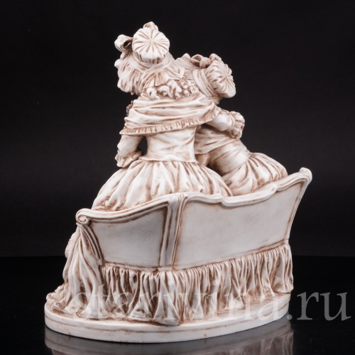 Фарфоровая композиция Сердечный разговор, Ernst Bohne Sohne, Германия, нач. 20 в.