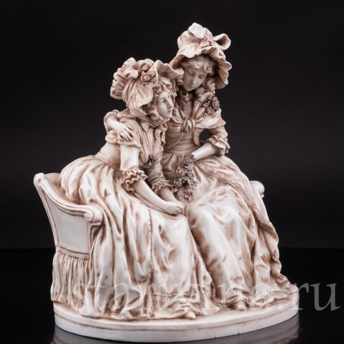 Фарфоровая композиция Сердечный разговор, Ernst Bohne Sohne, Германия, нач. 20 в.