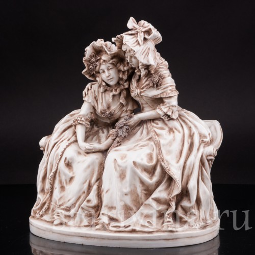 Фарфоровая композиция Сердечный разговор, Ernst Bohne Sohne, Германия, нач. 20 в.