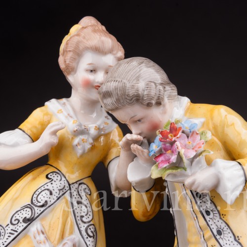Статуэтка из фарфора Первое свидание, Heubach, Германия, нач. 20 века.