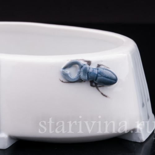 Фарфоровая фигурка Девочка с собакой, вазочка, Metzler & Ortloff, Германия, нач. 20 в.