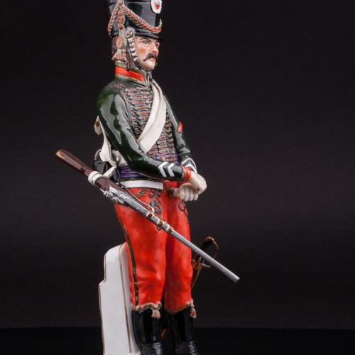 Статуэтка Бригадир 8-го гусарского полка, Adrien Van Gerdinge, Франция, вт. по. 20 в.