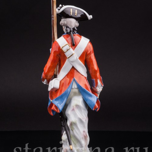 Фарфоровая статуэтка Солдат Саксонии, Meissen, Германия, 1983 год.