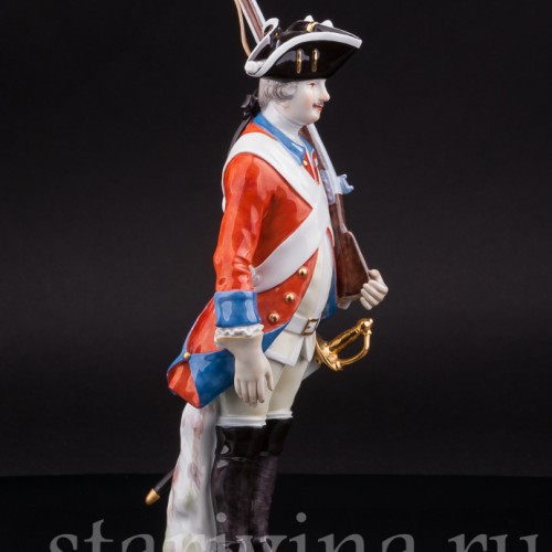 Фарфоровая статуэтка Солдат Саксонии, Meissen, Германия, 1983 год.