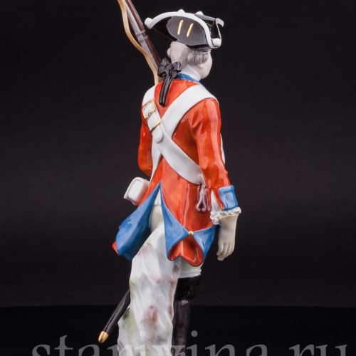 Фарфоровая статуэтка Солдат Саксонии, Meissen, Германия, 1983 год.