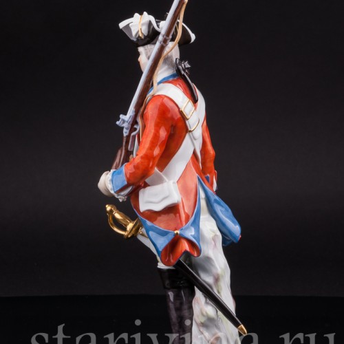 Фарфоровая статуэтка Солдат Саксонии, Meissen, Германия, 1983 год.