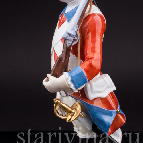Фарфоровая статуэтка Солдат Саксонии, Meissen, Германия, 1983 год.