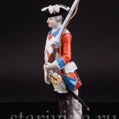 Фарфоровая статуэтка Солдат Саксонии, Meissen, Германия, 1983 год.