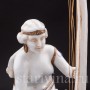 Антикварная статуэтка Одалиска с арфой, E. A. Muller, Германия, нач. 20 в.