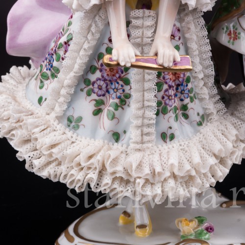 Фарфоровая статуэтка Пара на балу, Volkstedt, Германия, вт. пол. 20 в.