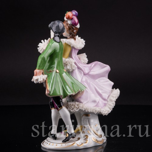 Фарфоровая статуэтка Пара на балу, Volkstedt, Германия, вт. пол. 20 в.