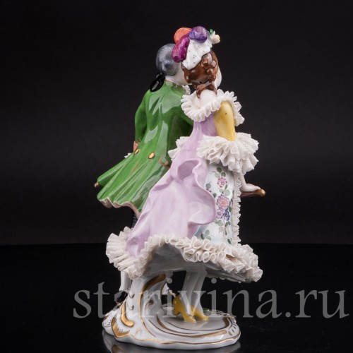 Фарфоровая статуэтка Пара на балу, Volkstedt, Германия, вт. пол. 20 в.