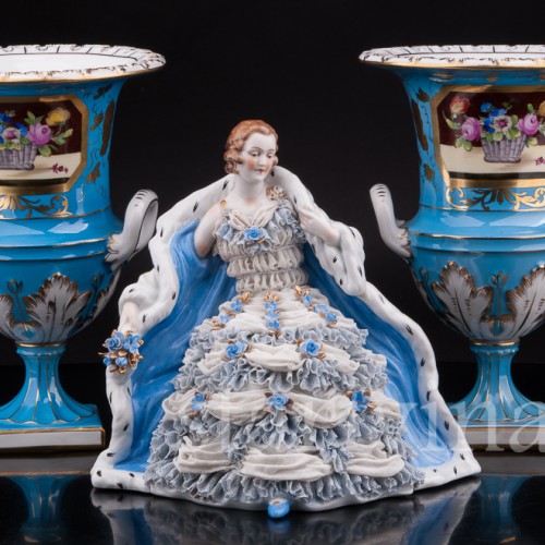 Фарфоровые Вазы-кратеры, Carl Thieme, Германия, с 1918 года.