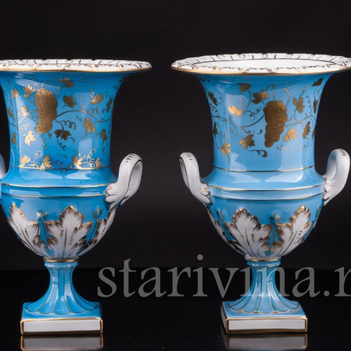 Фарфоровые Вазы-кратеры, Carl Thieme, Германия, с 1918 года.