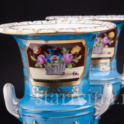 Фарфоровые Вазы-кратеры, Carl Thieme, Германия, с 1918 года.