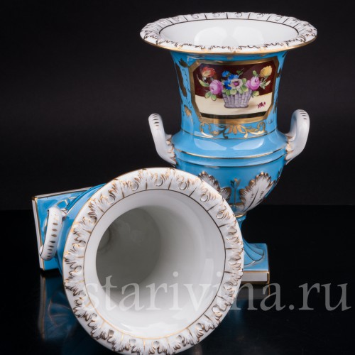 Фарфоровые Вазы-кратеры, Carl Thieme, Германия, с 1918 года.