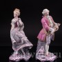 Две фарфоровые статуэтки Танцующая пара в розовых костюмах, Samson, Франция, сер. 19, нач. 20 вв.