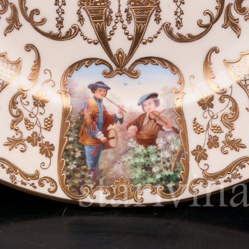 Фарфоровая декоративная тарелка Танцовщица Камарго, Wilhelm Koch, Германия, 1928 - 1949 гг.