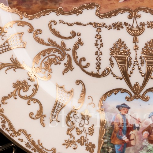 Фарфоровая декоративная тарелка Танцовщица Камарго, Wilhelm Koch, Германия, 1928 - 1949 гг.