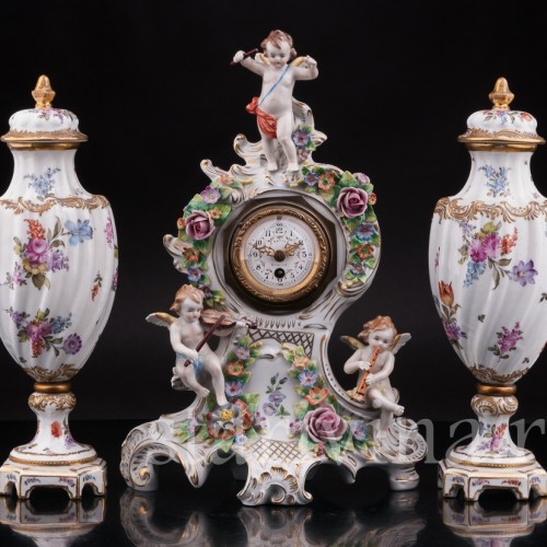 Парные вазы "Цветочные букеты", Франция, 19 век