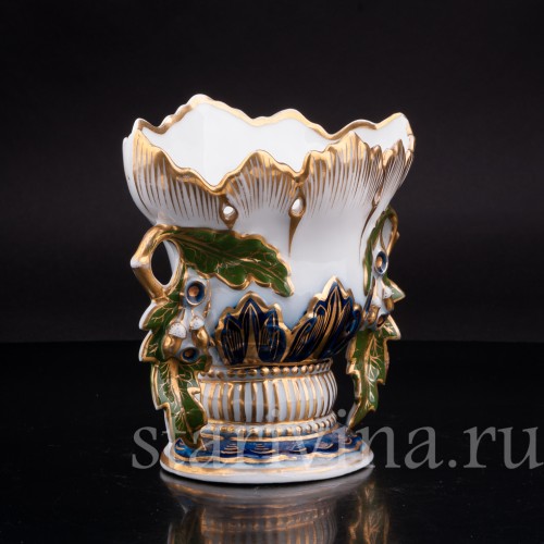 Декоративная фарфорвая Ваза-кратер в стиле ар нуво, Франция, кон. 19 в.