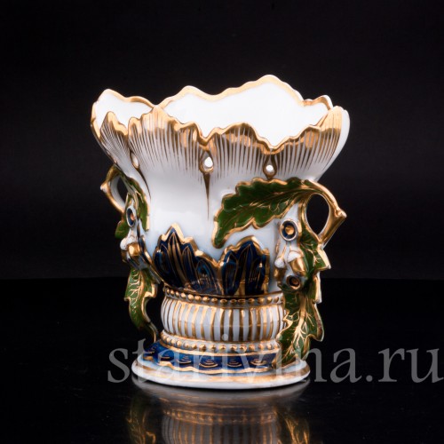 Декоративная фарфорвая Ваза-кратер в стиле ар нуво, Франция, кон. 19 в.