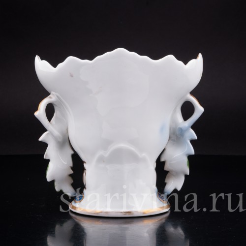 Декоративная фарфорвая Ваза-кратер в стиле ар нуво, Франция, кон. 19 в.