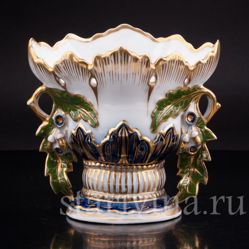 Декоративная фарфорвая Ваза-кратер в стиле ар нуво, Франция, кон. 19 в.