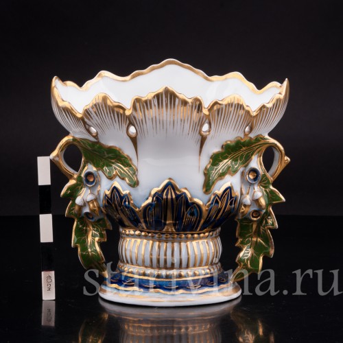 Декоративная фарфорвая Ваза-кратер в стиле ар нуво, Франция, кон. 19 в.