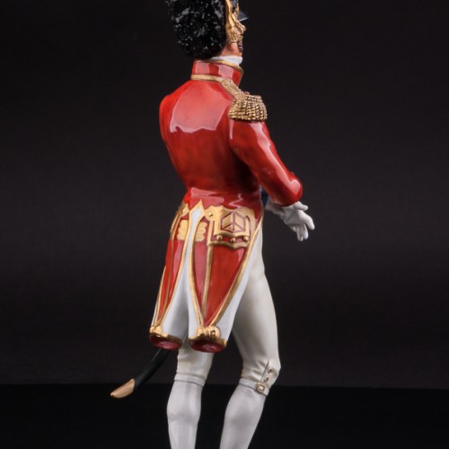 Фарфоровый солдат Офицер шотландской гвардии, 1815, Sitzendorf, Германия, вт. пол. 20 в.