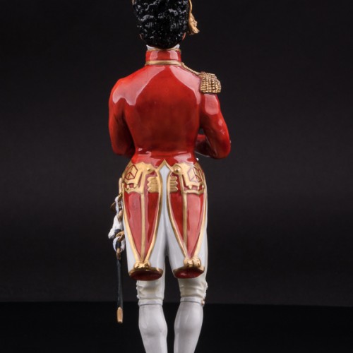 Фарфоровый солдат Офицер шотландской гвардии, 1815, Sitzendorf, Германия, вт. пол. 20 в.