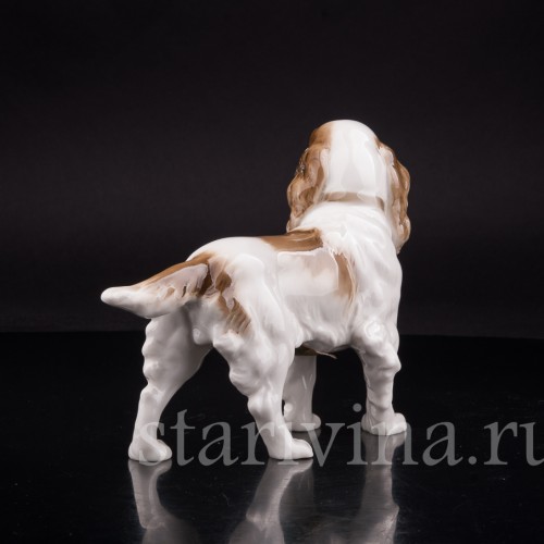Фарфоровая статуэтка собаки Спаниель, Hutschenreuther, Германия, 1938-55 гг.