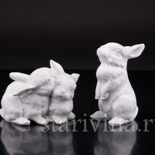 Фигурка из бисквита Стоящий зайчик, Alka Kaiser, Германия, вт. пол. 20 в.