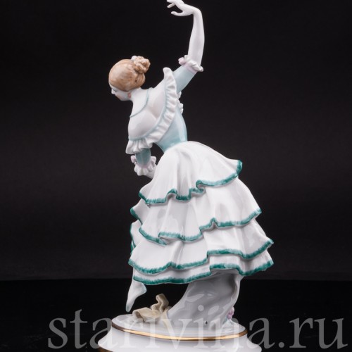Фарфоровая статуэтка Балерина в испанском танце, Volkstedt, Германия, кон. 19 - нач. 20 вв.
