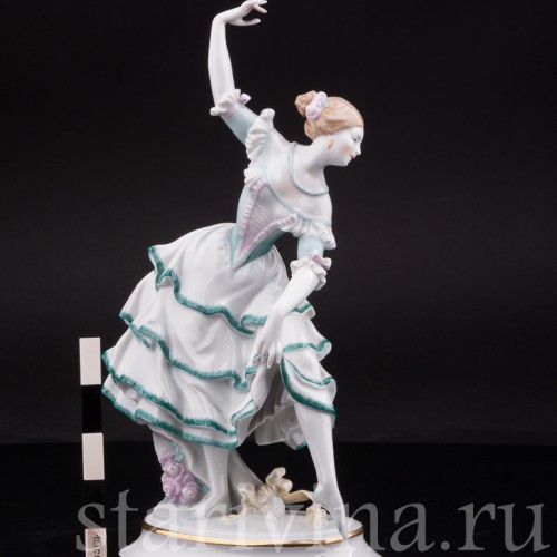 Фарфоровая статуэтка Балерина в испанском танце, Volkstedt, Германия, кон. 19 - нач. 20 вв.