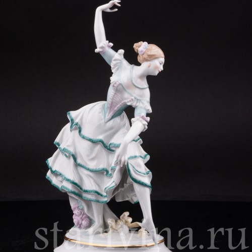Фарфоровая статуэтка Балерина в испанском танце, Volkstedt, Германия, кон. 19 - нач. 20 вв.