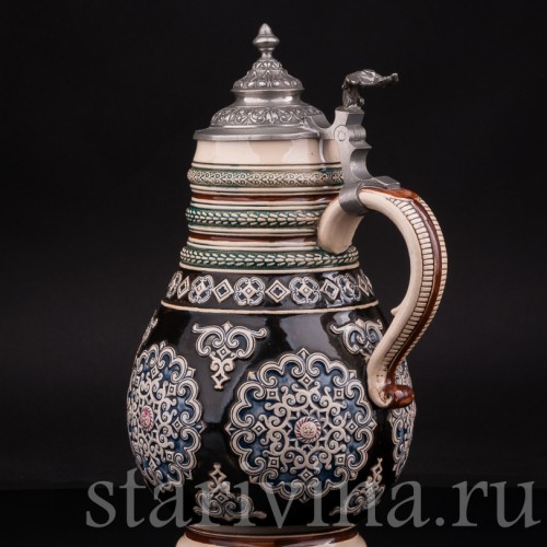 Старинный пивной Кувшин, 1,5 л, Marzi & Remy, Германия, нач. 20 в.