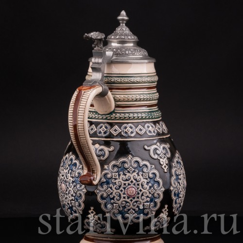 Старинный пивной Кувшин, 1,5 л, Marzi & Remy, Германия, нач. 20 в.