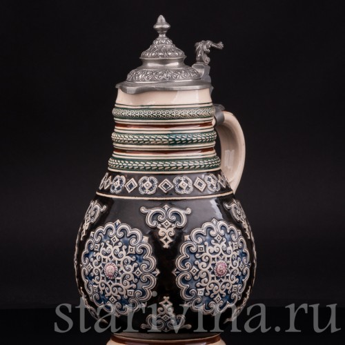 Старинный пивной Кувшин, 1,5 л, Marzi & Remy, Германия, нач. 20 в.