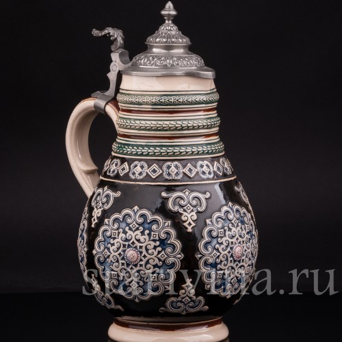 Старинный пивной Кувшин, 1,5 л, Marzi & Remy, Германия, нач. 20 в.