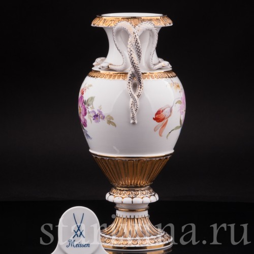 Декоративная фарфорова ваза "Змеи", Meissen, Германия, сер. 19 - нач. 20 вв.