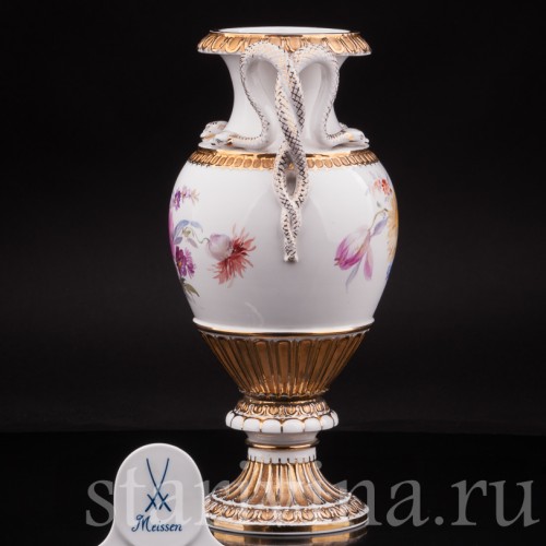 Декоративная фарфорова ваза "Змеи", Meissen, Германия, сер. 19 - нач. 20 вв.