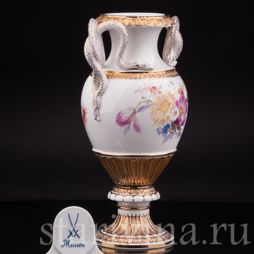Декоративная фарфорова ваза "Змеи", Meissen, Германия, сер. 19 - нач. 20 вв.